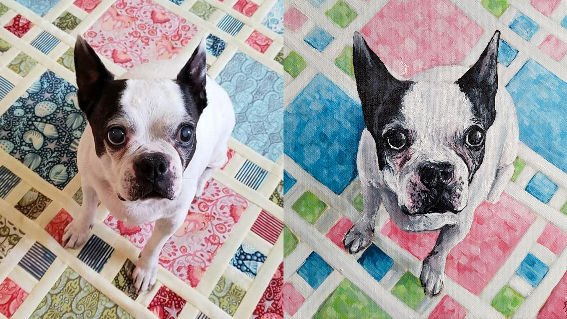 Commissioned pet portrait example